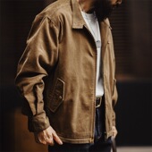 复古灯芯绒哈灵顿G9夹克男阿美咔叽立领休闲外套秋季 马登工装 美式