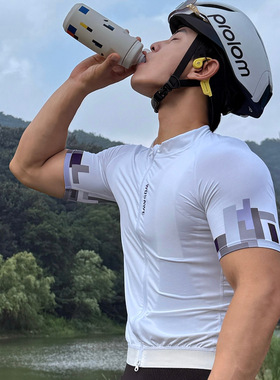 沃萨维春骑行短袖上衣速干透气印花公路单车服修身显瘦骑行BD271