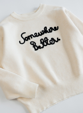 欣易雪法单童装 女童半高领秋冬季套头长袖柔软毛衣卫衣上衣 保暖