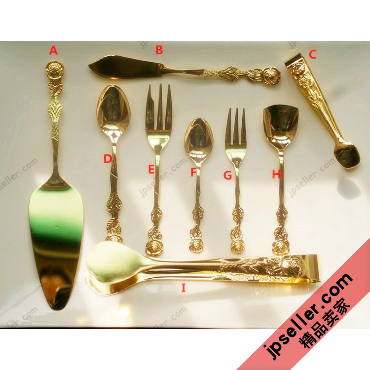 现货日本质感十足金色红茶下午茶