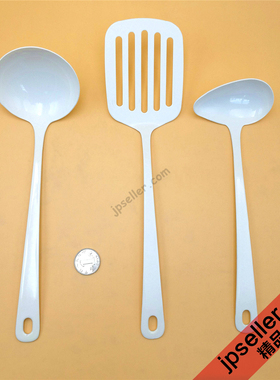 日本高桑金属Blanc手工纯白色珐琅厨具锅铲/汤勺/鹤嘴勺/汤漏