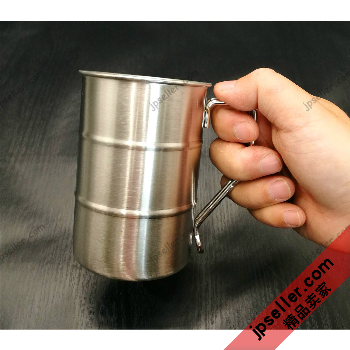 现货日本salus鼓杯桶型不锈钢杯