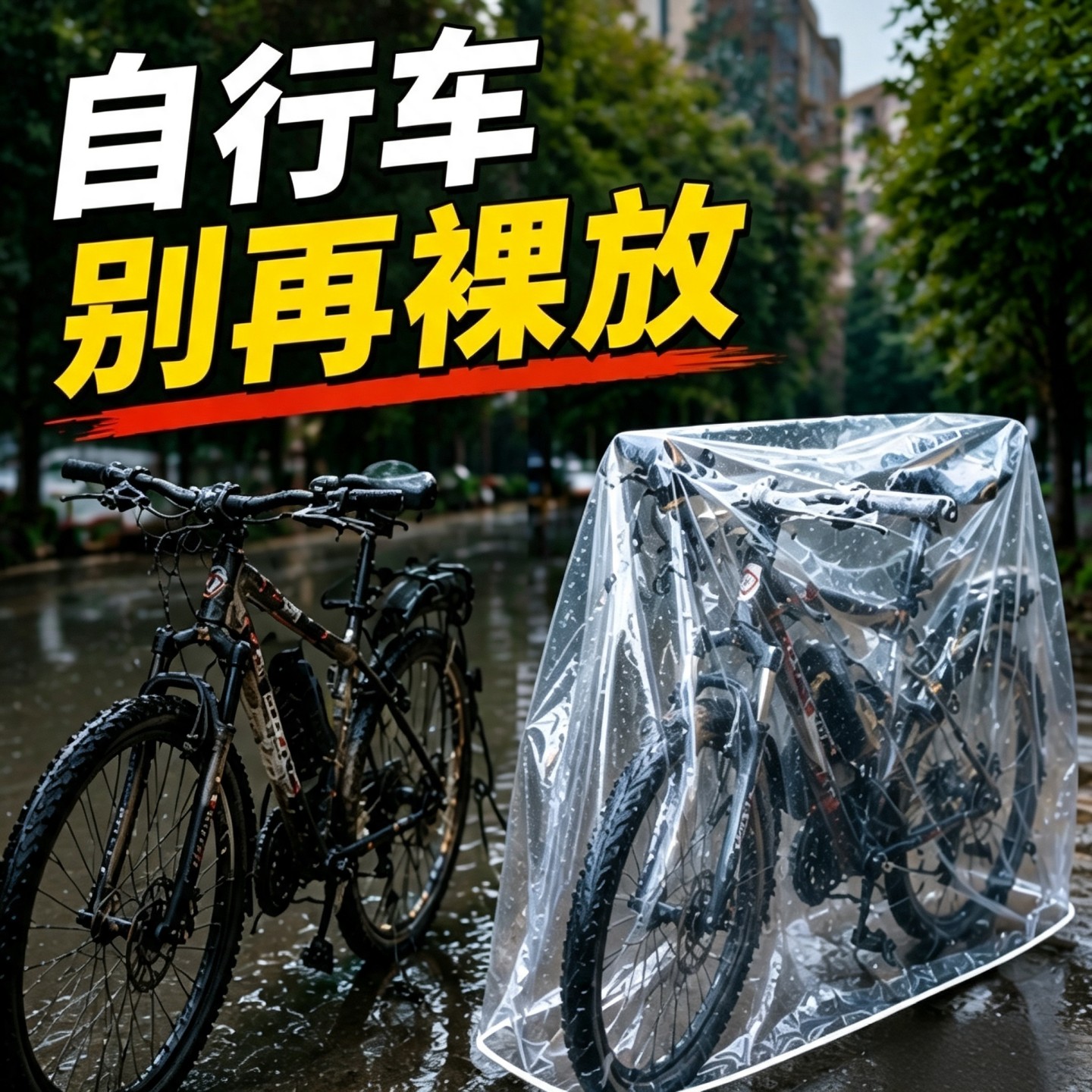 自行车专用雨罩通用加厚防尘防雨单车山地车车衣遮雨防晒保护套