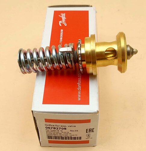 全新正品Danfoss丹佛斯膨胀阀芯05号芯067B2708 TE12 膨胀阀配件