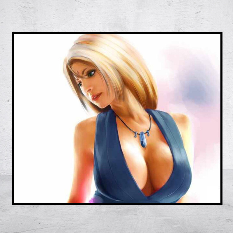 【新品】动漫5D钻石画火影忍者纲手方圆钻满贴十字绣满绣印花包邮