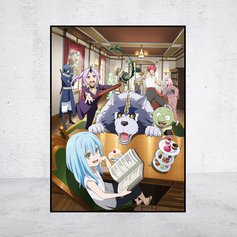 【新品】动漫5d钻石画转生史莱姆日记方圆钻满贴十字绣满绣印花