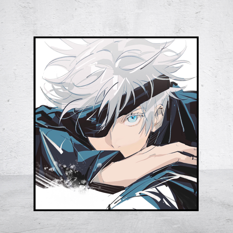 【新品】动漫5D钻石画咒术回战五条悟方圆钻满贴十字绣满绣印花