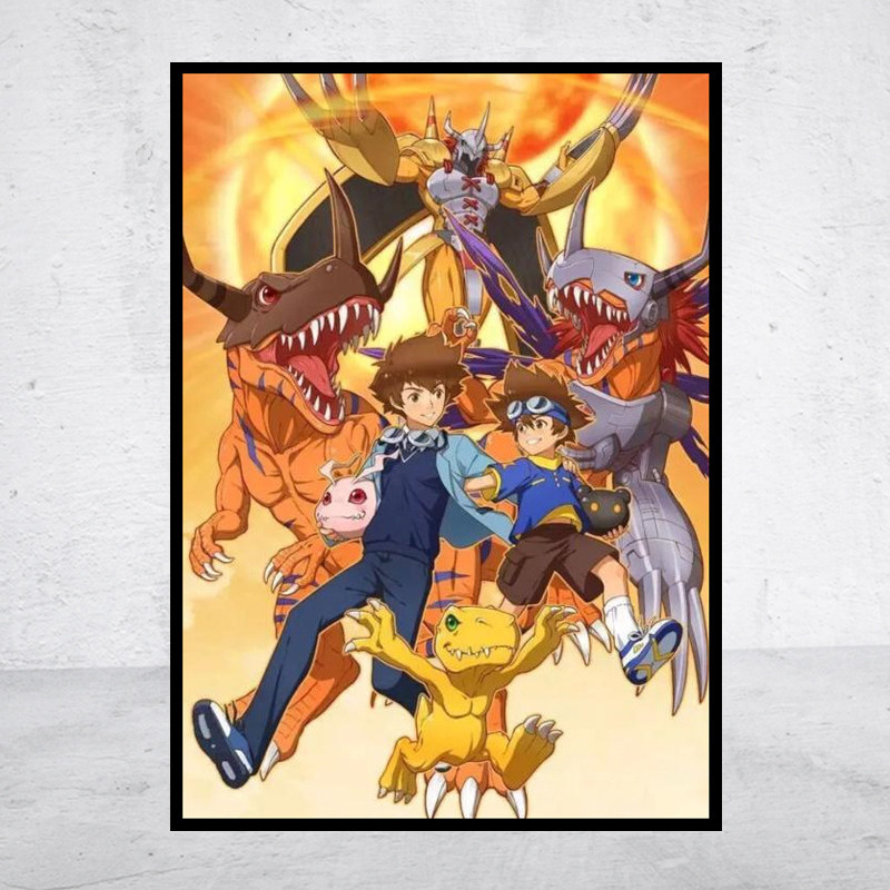 动漫5d钻石画数码宝贝暴龙兽集合方圆钻满贴十字绣满绣印花包邮