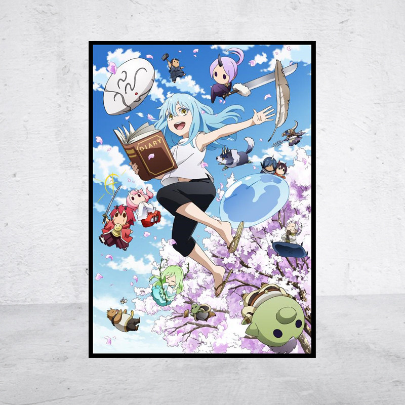 【新品】动漫5d钻石画转生史莱姆日记方圆钻满贴十字绣满绣印花