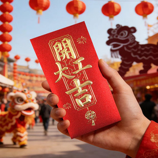 开工大吉红包袋新年春节开工利是店铺公司门面开张开业复古利是封