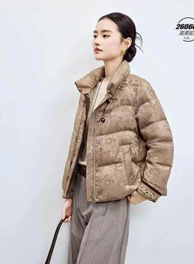 2026新款羽菲雪26066款羽绒服九成品半成品女款衣皮衣壳