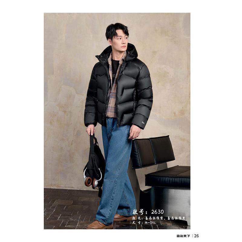 酷跑天下2630新款羽绒服2026年九成品冬半成品男衣皮衣壳大码