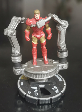 HEROCLIX威世智反转英雄 漫威漫画钢铁侠带拆甲台(IRON MAN)