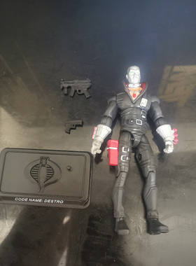 GIJOE特种部队25周年3.75英寸迪斯特罗DESTRO礼盒拆出义勇群英B