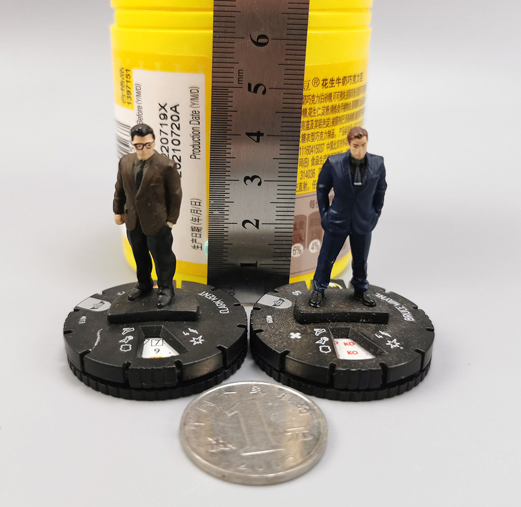 威世智heroclix dc真人电影蝙蝠侠vs超人克拉克布鲁斯西装便服