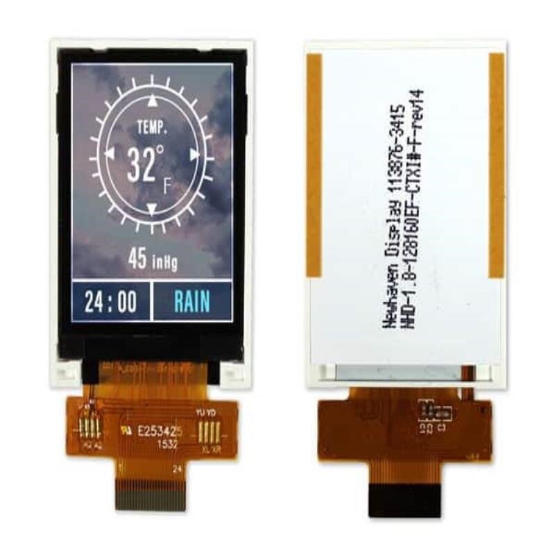 NHD-1.8-128160EF-CTXI#-FT 手册 - 实物图