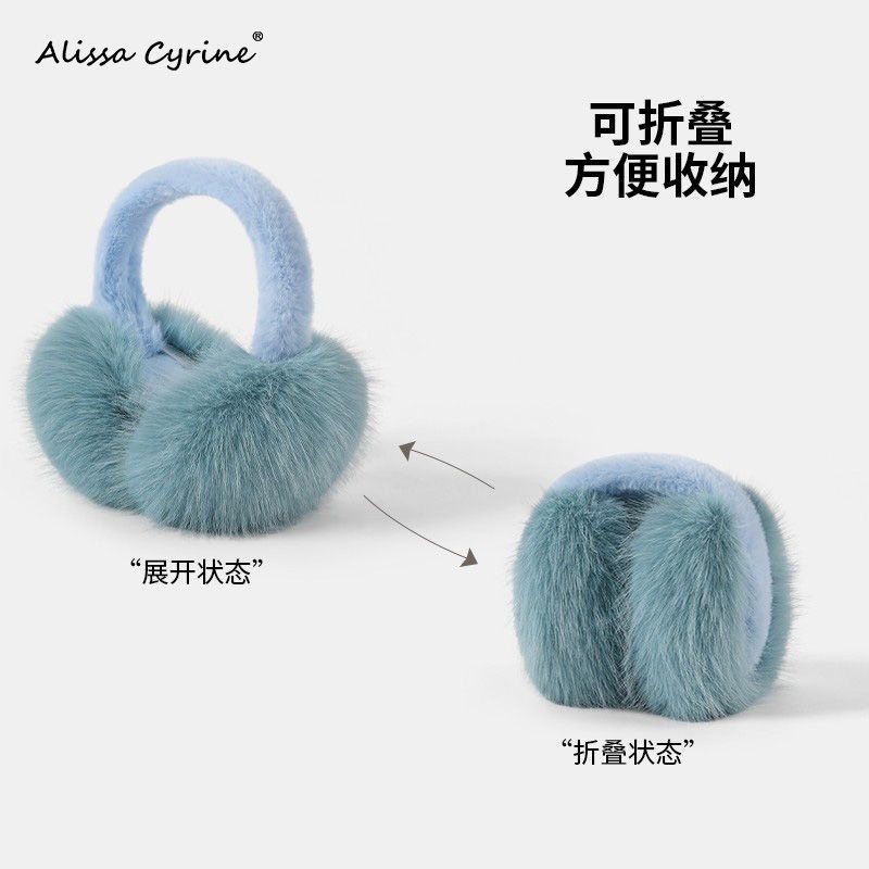 网红新款可折叠耳罩耳暖冬季女男款耳捂耳套毛绒加厚保暖耳包防寒