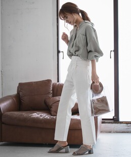 日本小红牌大人气丝滑手感口袋大轮廓衬衫外套