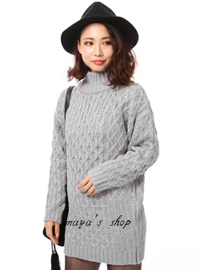 spri*g gril 高领编织毛衣 标牌齐全 吊牌价7000+