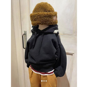 日本大牌go to Hollywood儿童蝴蝶结连帽卫衣外贸童装13000+日币