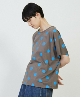 日本高端设计线fb公园系列波点宽型轮廓纯棉短袖 日币 T恤9000