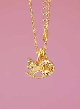 【马上有钱】丙午 马年 本命之选 s925纯银 项链