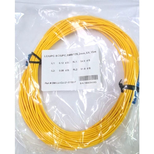 10 件.LC/UPC-SC/UPC SM9/125 2 毫米 SX 15 米光纤跳线 Dhl Expr
