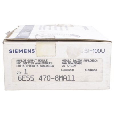 SIEMENS 6ES5470-8MA11 SIMATIC S5 ANALOGAUSGABE 470