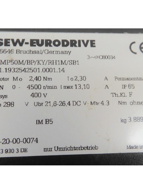 CMP50M/BP/KY/RH1M/SB1, SEW EURODRIVE