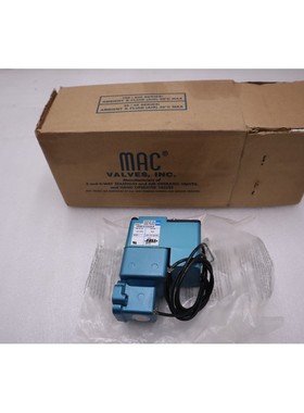 全新 MAC 250B-612AA SOLENOID VAE 24VDC 25-150PSI 8.5WATT