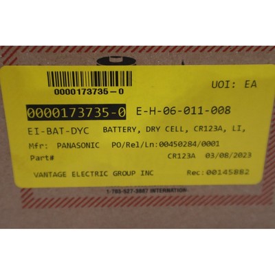 Streamlight 3V CR123A 锂电池(2 包)85175(12 盒)库存 G526A