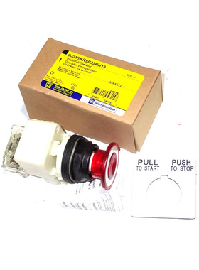 SQUARE D 9001SKR9935RH13 红色推拉开关 全新