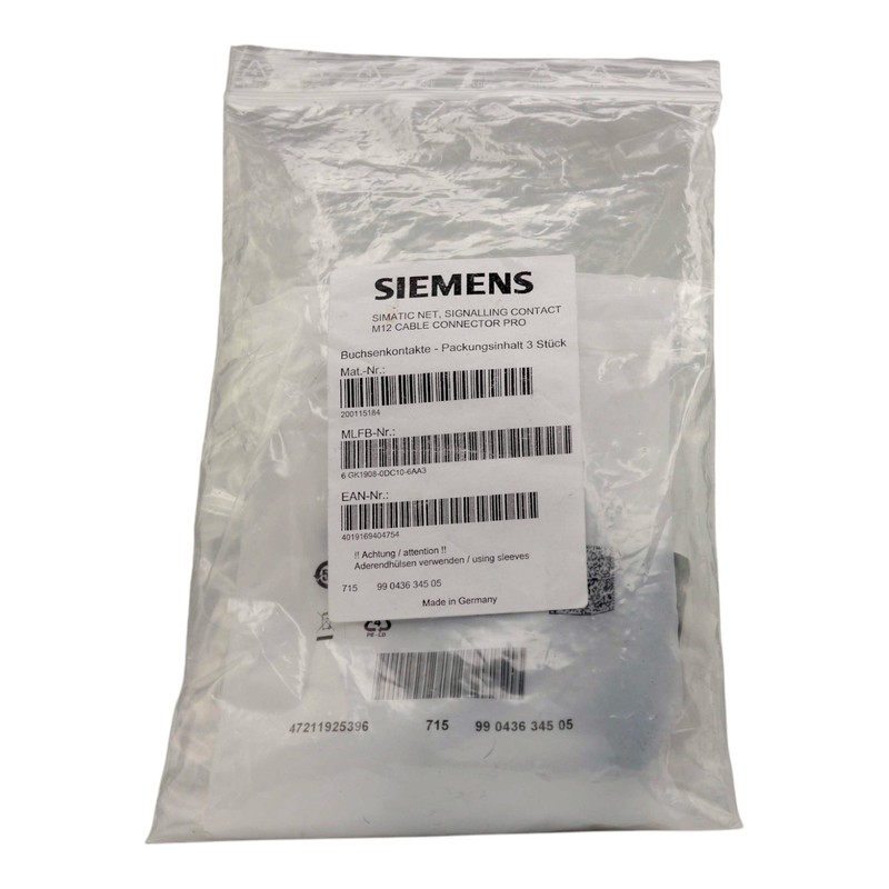 SIEMENS 6GK1908-0DC10-6AA3 SCALANCE X208 SIGNALLING CONTACT