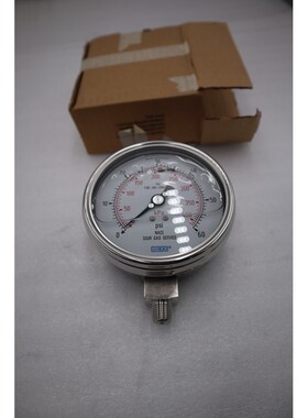 全新 Wika 4 英寸 NACE 酸性气体服务量表范围 0-60 PSI 0-400 kP