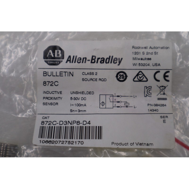 ALLEN BRADLEY 872C-D3NP8-D4 SER. E 10-30VDC库存H1578A