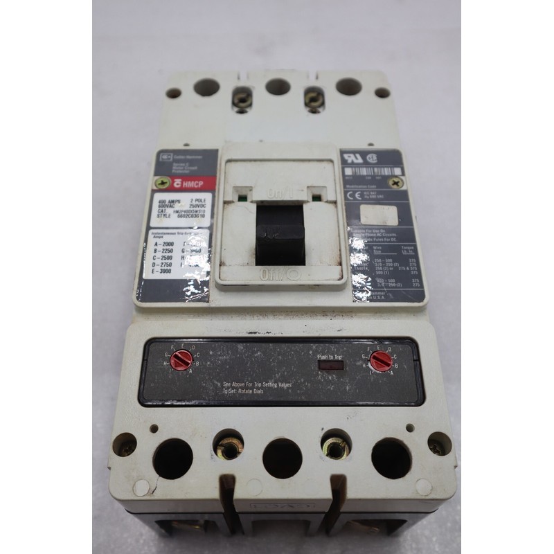 CUTLER-HAMMER HM2P400X5WS10 摩托车保护系列 C 600VAC 库存 #32