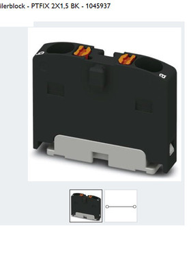 Ph?nix Contact ,Verteilerblock-PTFIX 2X1,5 BK,schwarz - 1045