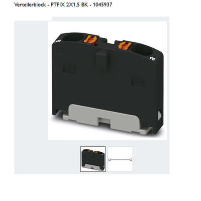 Ph?nix Contact ,Verteilerblock-PTFIX 2X1,5 BK,schwarz - 1045