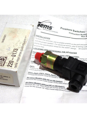 宝石 W182207 PS71-30-4MNZ-C 控制压力开关 全新