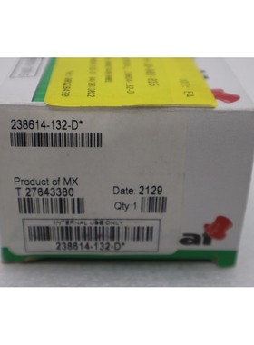 Redhat 238614-132-D* 电磁阀线圈,120Vac,60 Hz,17.1W 全新带盒