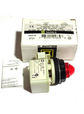 SQUARE D 9001SKP35R9 红色标准飞行员灯 全新