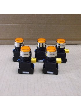 HW4L-M2F10QD-A-24V IDEC Nuevo 22mm ámbar Iluminado Momentá