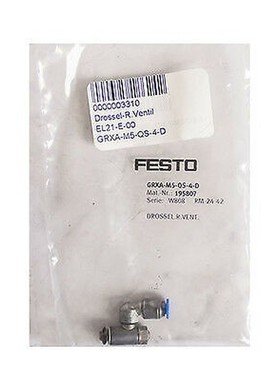 FESTO GRXA-M5-QS-4-D 195807 Drossel-Rückschlagventil flow c