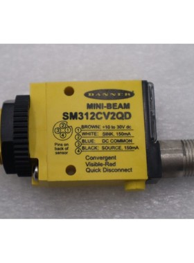 横幅 SM312CV2QD 迷你光束光电传感器 10-30v-DC NOB 库存 L-377-