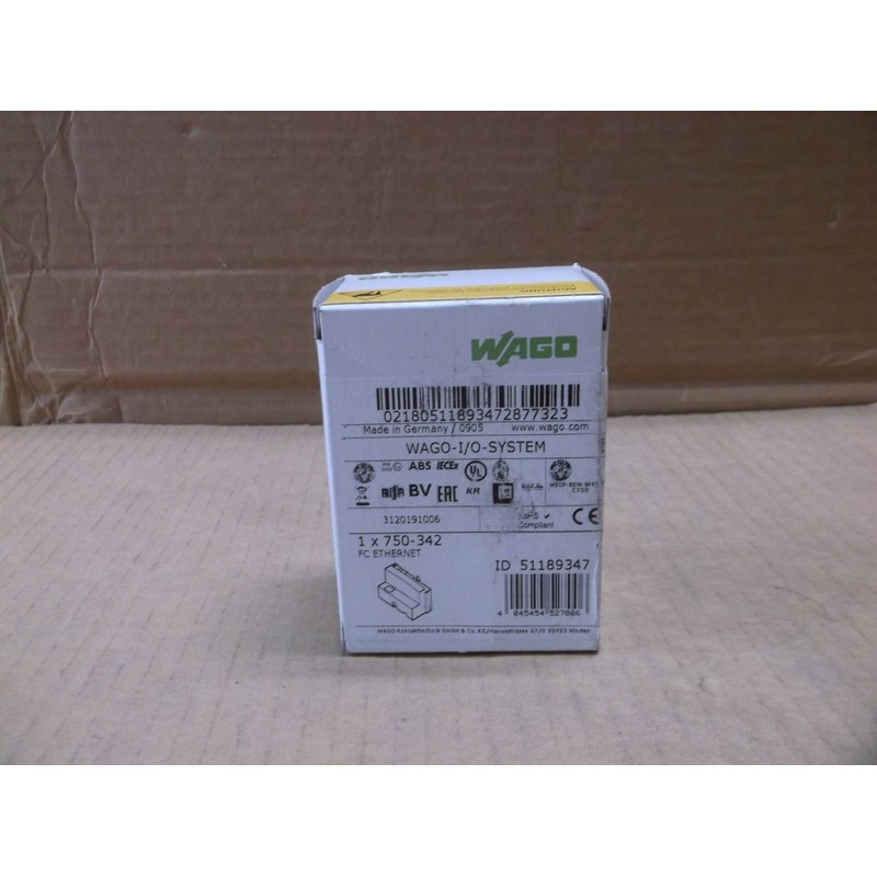 750-342 Wago NEW In Box PLC Slice I/O Ethernet Fieldbus Coup