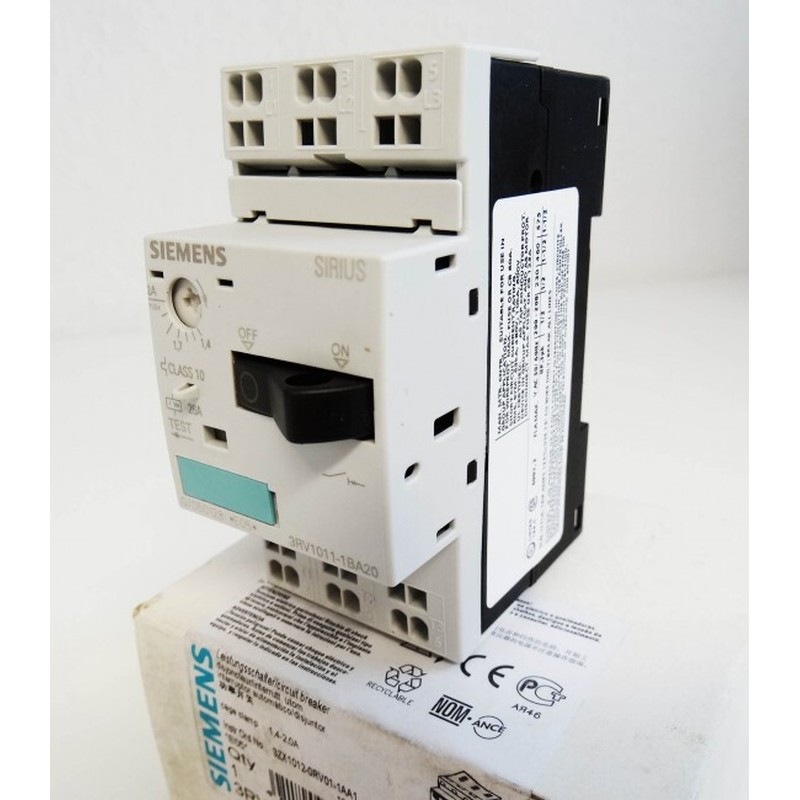 Siemens SIRIUS 3RV1011-1BA20 3RV1 011-1BA20 E-Stand: 05 -unu
