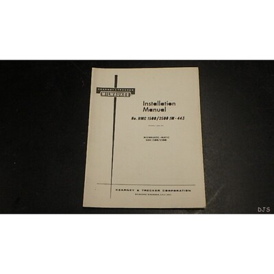 KEARNEY TRECKER HMC1500 2500 安装