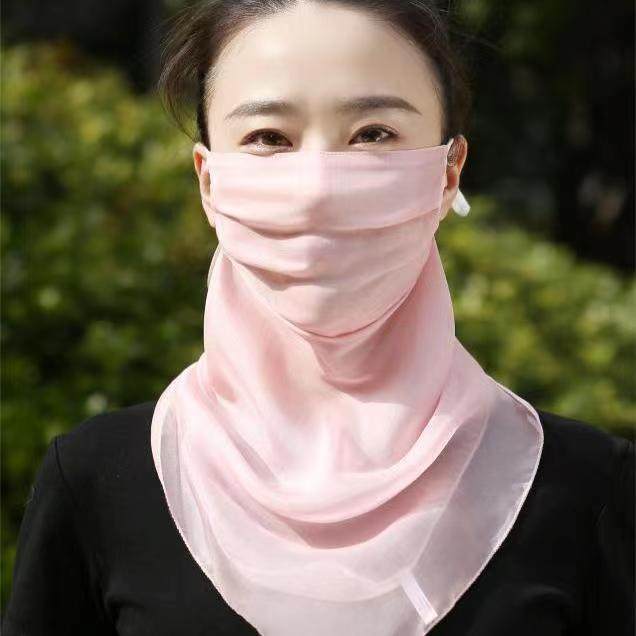 桑蚕丝护颈夏女防晒护肤透气