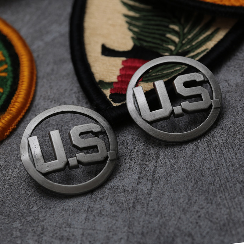 us领花圆盘usaf常服礼服领花制服徽章军迷胸章肩章纪念章影视道具