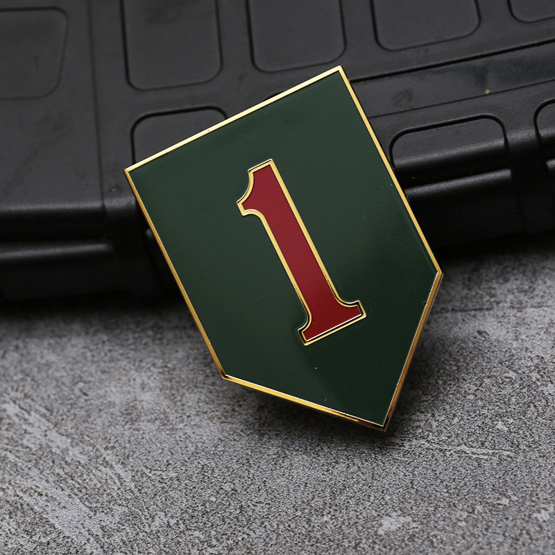 大红一师csib口袋章asu礼服常服配章技能章肩章帽徽领花金属徽章